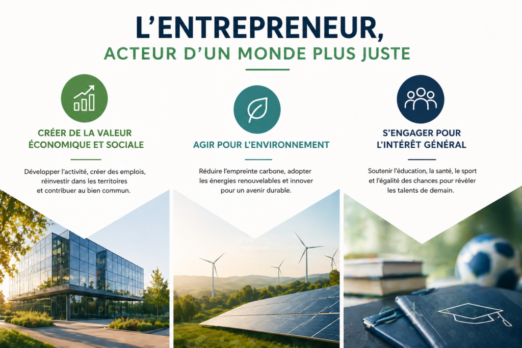 Impact positif de l'entrepreneur
